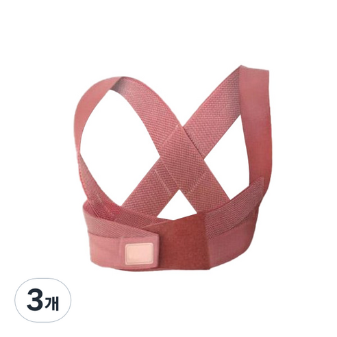 바른자세 어깨 자세고정밴드 CB-235 핑크, 3개