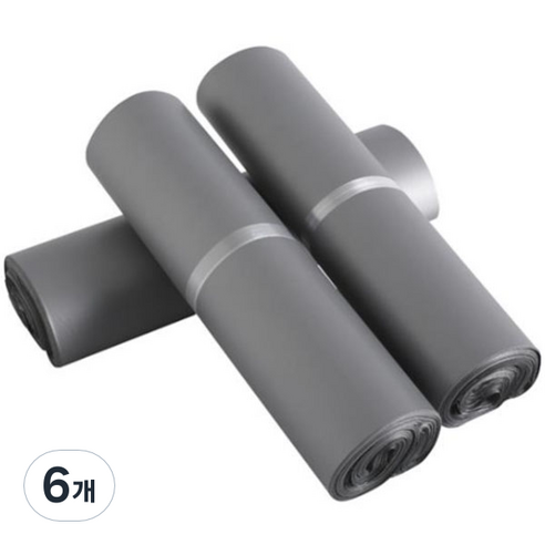 가팡 택배 비닐봉투 폴리백 실버 D HDPE 0.08 200p, 6개