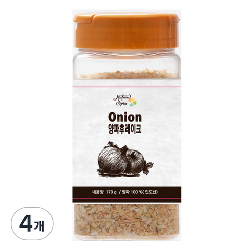 내츄럴스파이스 양파 후레이크, 170g, 4개