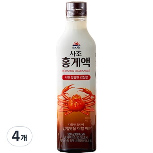 사조 홍게액, 500g, 4개
