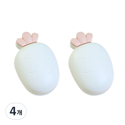 무무 비누홀더 RK_314, 화이트, 4개