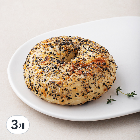 도제식빵 탕종 에브리띵 베이글, 105g, 1개입, 3개