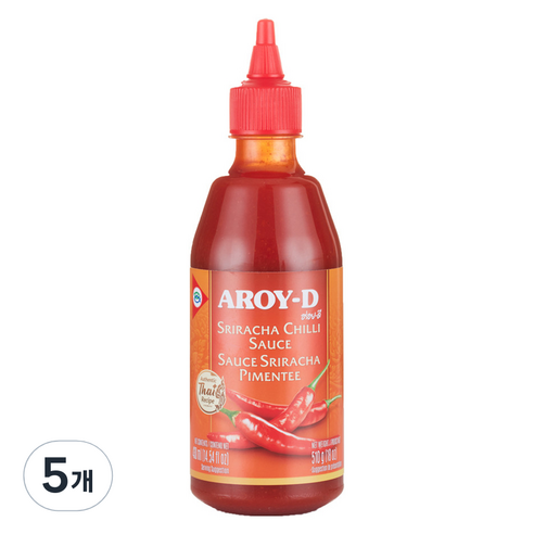 아로이디 스리라차 칠리소스, 510g, 5개