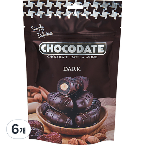 노션 초코데이트 다크, 90g, 6개