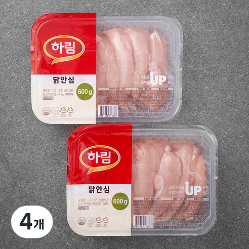 하림 닭안심 (냉장), 600g, 4개
