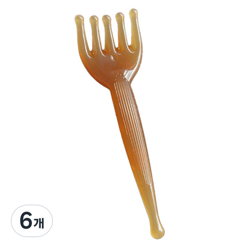 비레오 두피 전신 공용 마사지 괄사스틱, 6개, 혼합색상