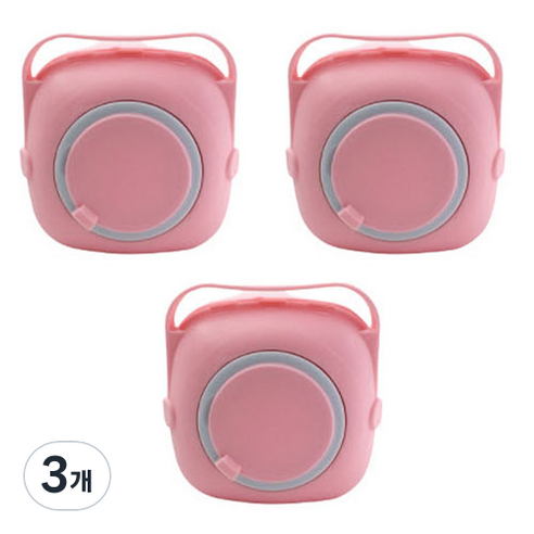 바이두루 반려동물 강아지 샤워 브러쉬, 핑크, 3개, 3개입