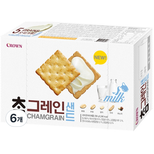 크라운 참 그레인 샌드, 256g, 6개