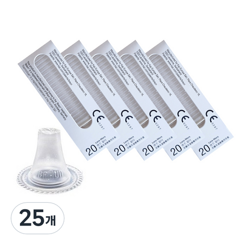브라운 체온계 렌즈필터 20p, 25개