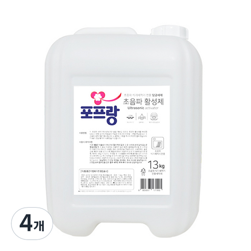 포프랑 초음파 식기세척기 세제, 13kg, 4개