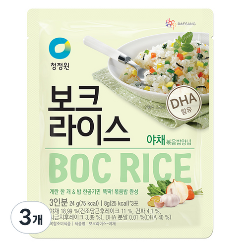 청정원 보크라이스 야채, 24g, 4개