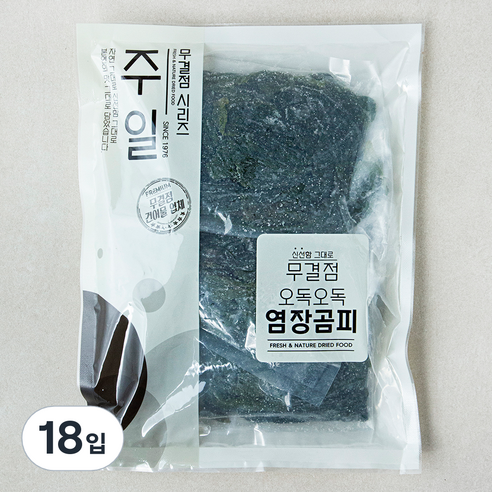 주일 무결점 오독오독 염장곰피, 200g, 18입