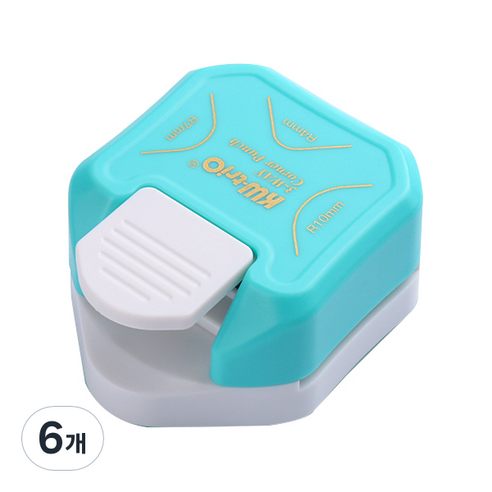 케이더블유트리오 귀돌이 펀치, 혼합색상, 6개