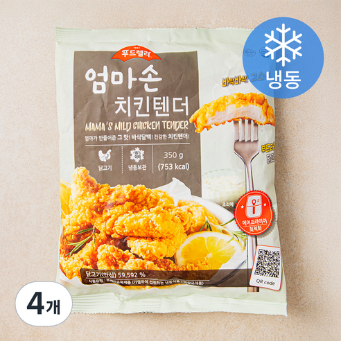 푸드렐라 엄마손 치킨텐더 (냉동), 350g, 4개