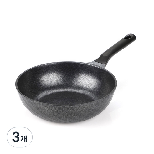 키친아트 인덕션 꼬뜨 실버 궁중팬, 28cm, 3개