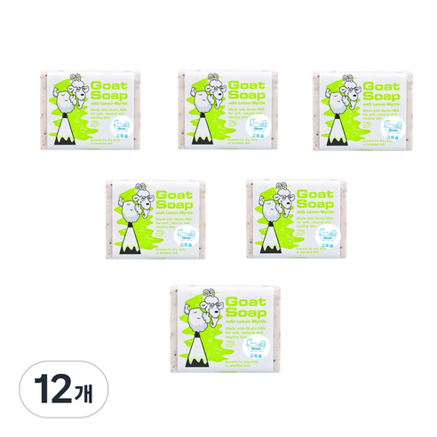 고트 산양비누 레몬, 100g, 12개