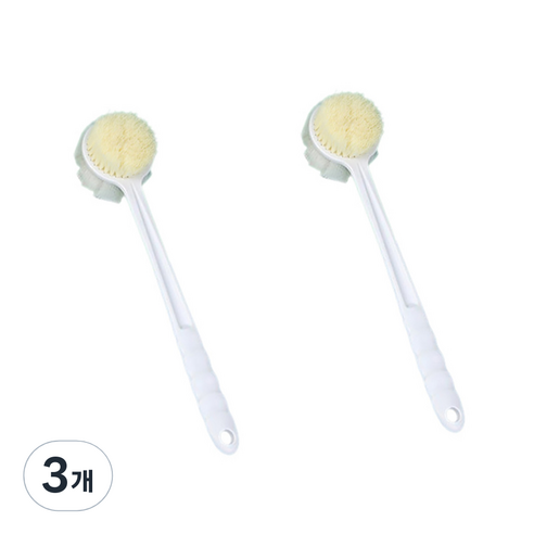 알로데 필링 스크럽 바디 샤워브러쉬, TYPE01 화이트, 2개입, 3개