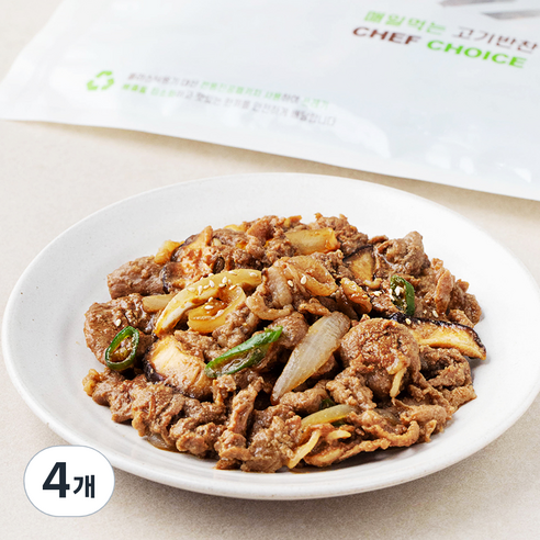 셰프초이스 한돈양념돼지불고기, 400g, 4개