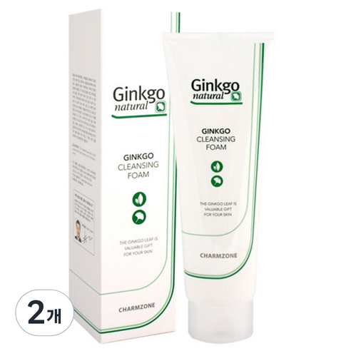 참존 징코 내츄럴 클렌징 폼, 2개, 180ml