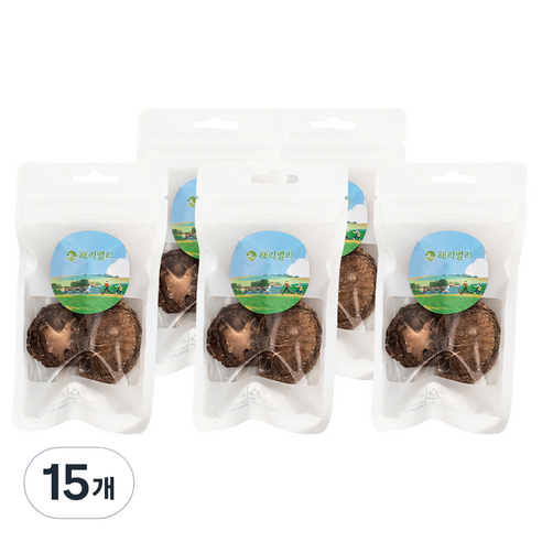 건조 통표고버섯, 15개, 12g