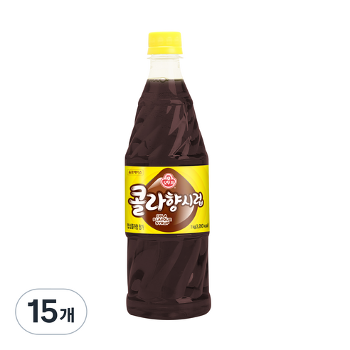 오뚜기 음료베이스 시럽(콜라), 1kg, 15개