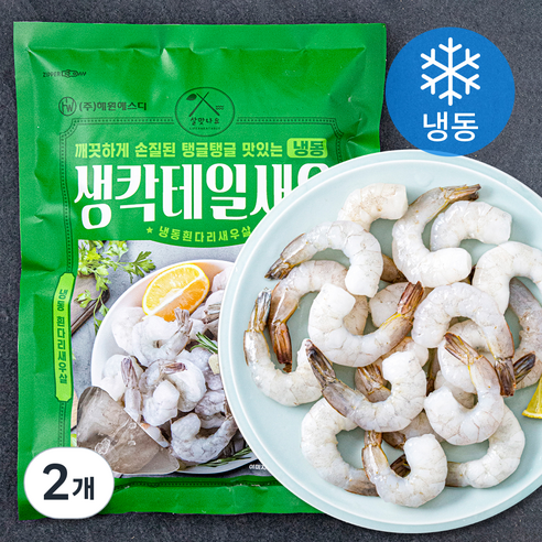 살맛나요 생칵테일새우 대 (냉동), 500g (33~45미), 2개
