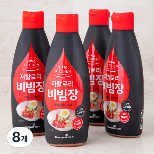 비비드키친 저칼로리 비빔장, 8개, 280g