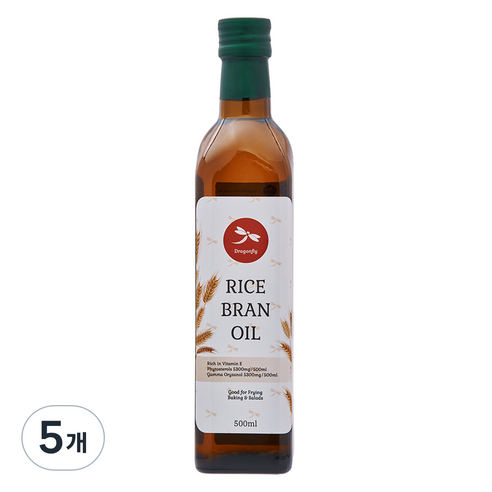 드래곤플라이 현미유, 5개, 500ml