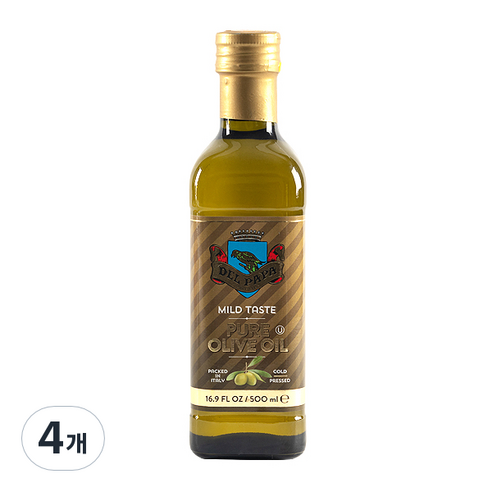 델파파 퓨어 올리브 오일, 500ml, 4개