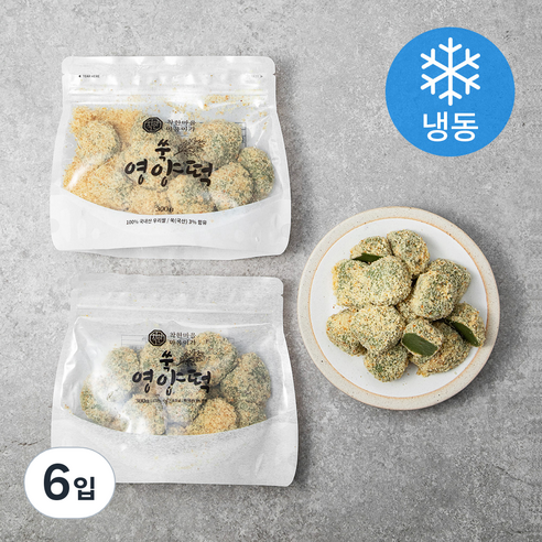 착한마을마음이가 쑥영양떡 (냉동), 300g, 6입