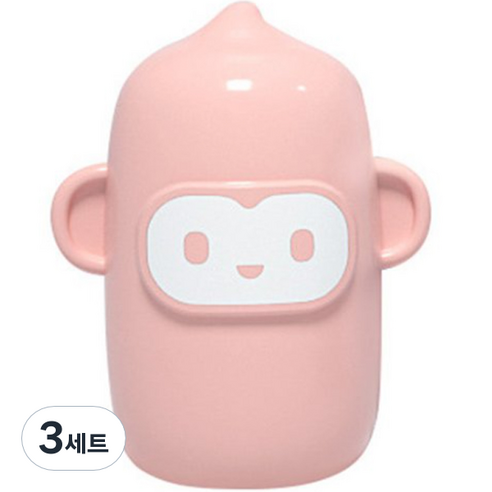 에잇바이트 원숭이 케이스 베이비 네일케어 세트, 핑크, 3세트