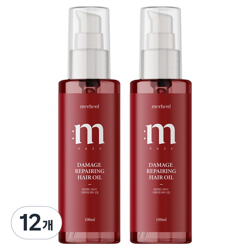 메르헨트 데미지 리페어링 헤어오일, 100ml, 12개