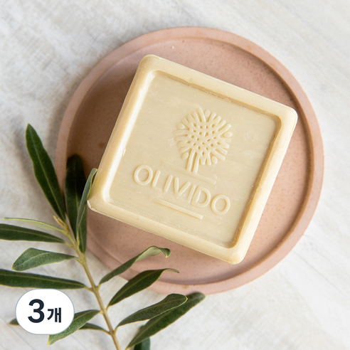 올리비도 산양유 올리브 비누, 150g, 3개