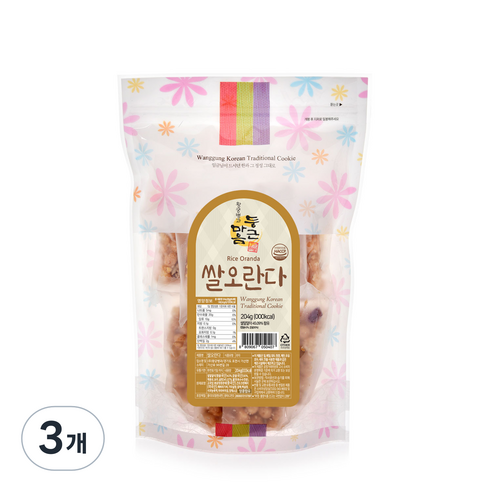 둥근마음 쌀오란다, 204g, 3개