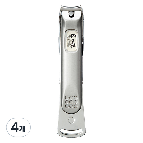 GREENBELL 타쿠미노와자 금속캡쳐 슬림 손톱깎이 S G-1115, 실버, 4개