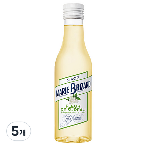 마리브리자드 엘더플라워 시럽, 250ml, 5개