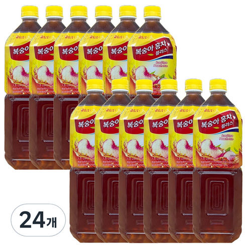 담터 액상 복숭아 홍차, 1.5L, 24개