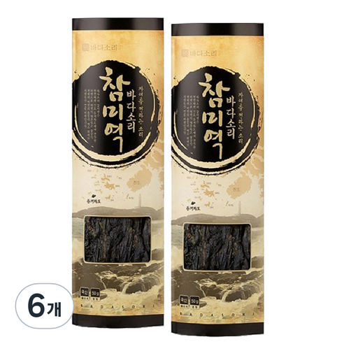 바다소리 동거차도 진도 참미역, 50g, 6개