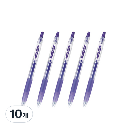 파이롯트 쥬스 젤잉크펜 0.5mm LJU-10EF, 바이올렛, 10개