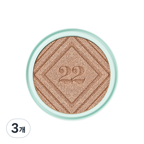 조성아22 씨앤티 대왕쿠션 바다 앰플 SPF50+ PA++++ 리필 25g, 01 라이트 베이지, 3개