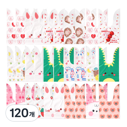 러블리 미니 포장주머니, 랜덤발송, 120개