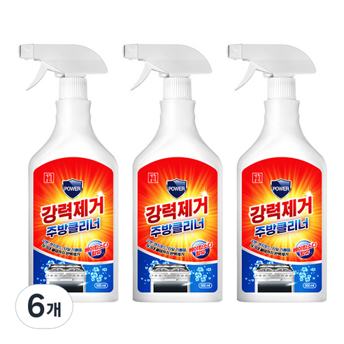 생활공식 강력제거 주방클리너, 6개, 500ml