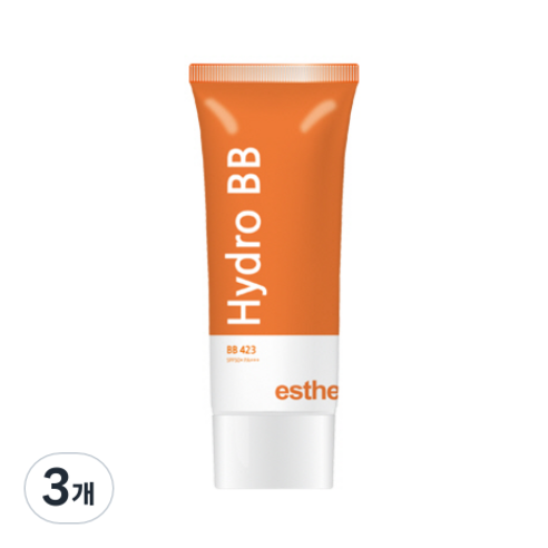 에스테맥스 하이드로 BB크림 423 SPF50+ PA+++ 50ml, 혼합색상, 3개