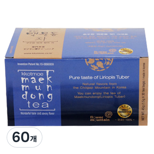 꽃뫼 맥문동차 티백, 1.5g, 30개입, 2개