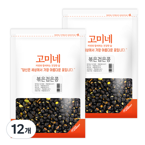 고미네 볶은검은콩, 100g, 12개