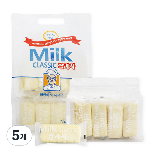 밀크클래식쌀과자 우유맛, 500g, 5개