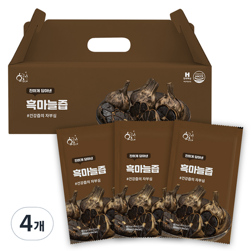 황금이네 흑마늘즙 30p, 2.4L, 4개