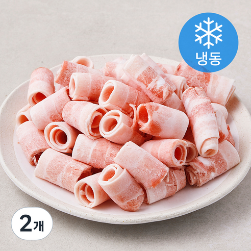 파머스팩 한돈 대패 삼겹살 구이용 (냉동), 2kg, 2개