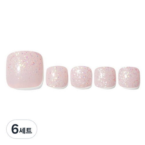 데싱디바 글레이즈 네일스티커 세트, 슈가 프리즘, 6세트