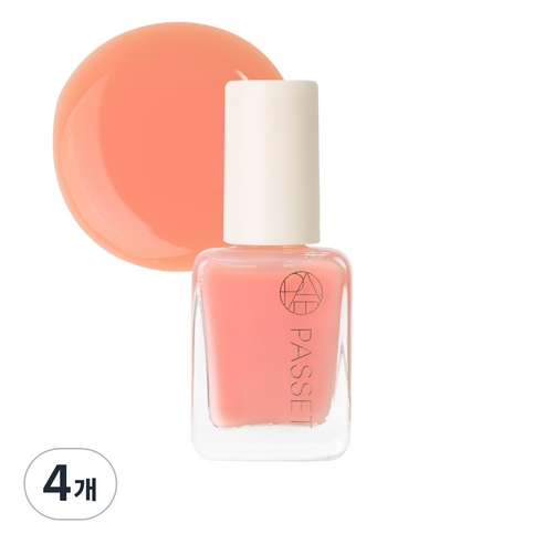 파셋 셀럽 네일컬러 폴리쉬 매니큐어 7ml, 피치러브, 4개